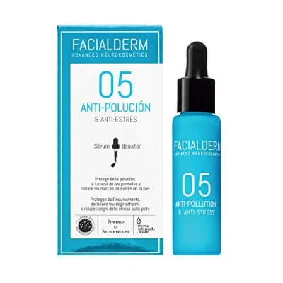 Imagen de Facialderm Sérum Booster 05 Anti POLUCIÓN &amp; Antiestrés Facial, 30 ml Serum polución
