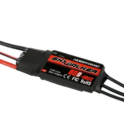 Imagen de 20A 30A 40A 50A 60A 80A Controlador de Velocidad sin escobillas ESC BEC (Brushless Speed Controller) para Helicóptero Quadrotor Avión RC