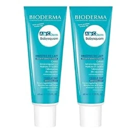 Imagen de ABCderm Babysquam Elimina la costra láctea Hidratación intensa Regula producción de sebo Cuero cabelludo limpio Sin perfume No deja el cabello graso Juego 2 x 40ML