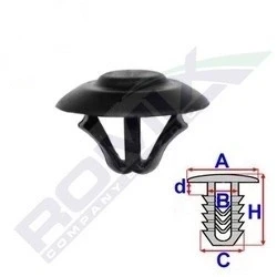 Imagen de ROMIX C60749 Grapa MERCEDES BENZ: Vito Bus, Clase C Berlina, Mixto
