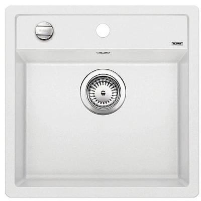 Imagen de Blanco 518 524 Fregadero con Moderno Diseño para Armarios Bajos de SILGRANIT, 50 cm Ancho