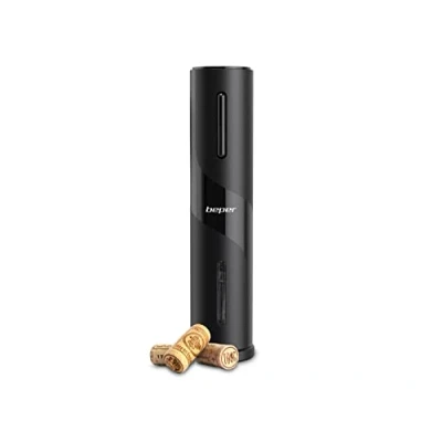 Imagen de BEPER P102ACP100 Sacacorchos Eléctrico con Cortador de Botellas Vino Abridor Electrico Recargable Cable USB