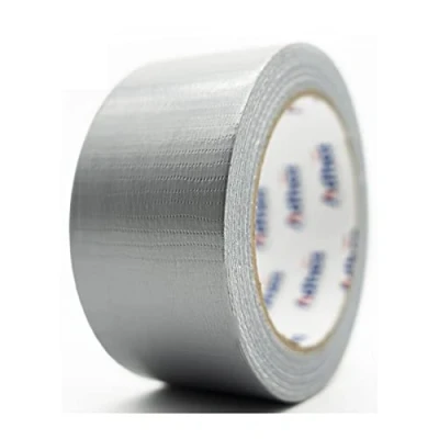 Imagen de Cooleben Cinta adhesiva universal de tela, resistente al agua, para aplicaciones como marcar, sellar, paquetes, 1 rollo (plata, 48 mm x 50 m)