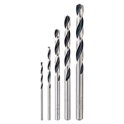 Imagen de Bosch Professional 260925C137 Set De 5 Brocas Helicoidales Hss Metal And Wood Para Y Madera, Accesorio Taladro