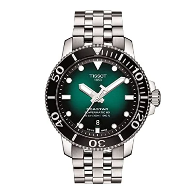 Imagen de Tissot Seastar 1000 Automatic Men&#039;s Green Steel Watch T120.407.11.091.01