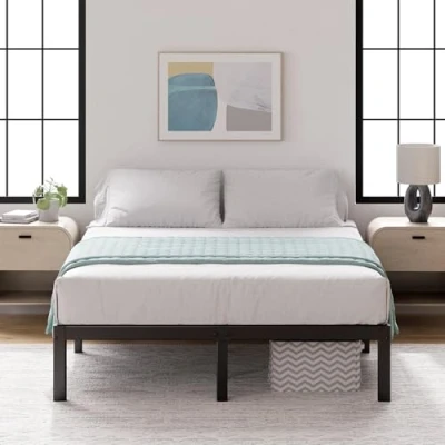 Imagen de Zinus Lorelai Plataforma Cama, Metal, Negro, 180 x 200 cm