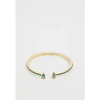 Imagen de Swarovski Brazalete Matrix, Tallas mixtas, Verde, Baño tono oro