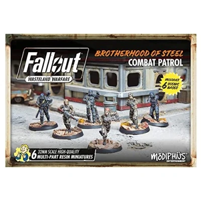 Imagen de Modiphius Entertainment Fallout Wasteland Warfare Brotherhood of Steel: Combat Patrol Miniatures Unpainted