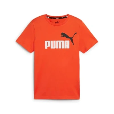 Imagen de Puma LOGO TEE Unisex Camiseta estampada para niños, Talla: 5 6a, Redmazing