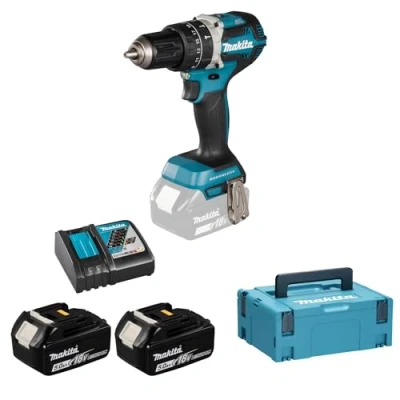 Imagen de Makita DHP484RTJ Taladro, 450 W, 18 V, Negro, One size