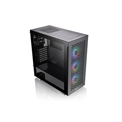 Imagen de Thermaltake V350 TG ARGB Air Black PC Chassis Mid Tower ATX Case Vidrio Templado de 4 mm Ventiladores Incluyendo Negro