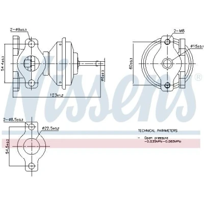 Imagen de NISSENS 98471 Válvula EGR sin radiator VOLKSWAGEN: TRANSPORTER 4 Bus, Passat B5 Variant, Berlina, SEAT: Alhambra I, AUDI: A6 C5 Berlina