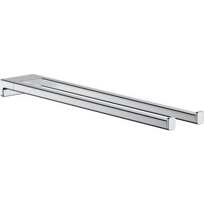Imagen de hansgrohe AddStoris Toallero de baño doble, cromo, 41770000