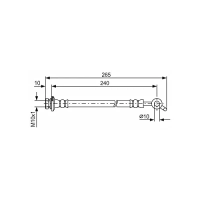 Imagen de BOSCH 1 987 481 571 Latiguillos de Freno 240 M10x1 NISSAN: X Trail