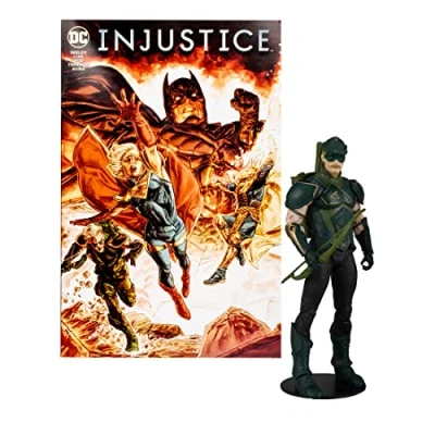 Imagen de McFarlane Figura de Acción DC Direct Gaming con Comic Injustice, Green Arrow, Multicolor, TM15919
