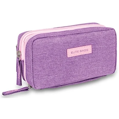 Imagen de Bolsa estuche isotérmico Para diabéticos Diabetic&#039;s Elite Bags Color: morado plumas de insulina y glucómetros