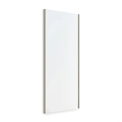 Imagen de EMUCA Espejo extraíble para Interior de Armario, orientable Mueble, 340 x 1000 mm, Pintado Color Gris Piedra