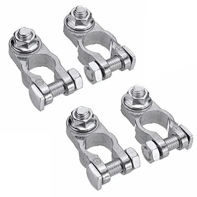 Imagen de LONGHAO 2 pares,Conector De Terminal BateríA,Terminales BateríA Coche,Conectores Cobre,Postes Positivos Y Negativos,Para Coche,Furgoneta,Marino12/24/60V