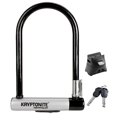 Imagen de Kryptonite (002055/001065 ANTIRROBO U KRYPTOLOK ATB w/FLEXFRAME Bracket (127x229) Gris Candado, Calidad, Unisex