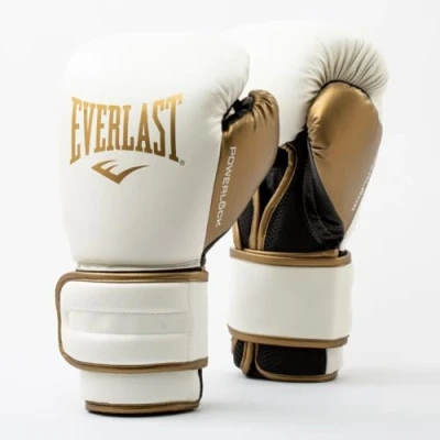 Imagen de Everlast Powerlock 2 Guantes de boxeo Pro Flight, ajuste seguro con cordones espuma triple capa y soporte muñeca para prevención lesiones, entrenamiento bolsa pesada