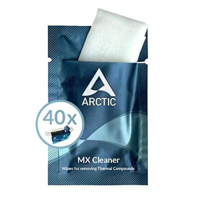 Imagen de ARCTIC MX Cleaner (40 Piezas) Paños limpiadores para Eliminar la Pasta térmica, 11,5 x cm, Biodegradable