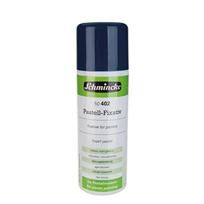Imagen de Schmincke Fijador para Pastel, Aerospray, 300 ml, 50 402 040, intermedio y Final Pasteles lápices de Colores con Alto Efecto fijación, incoloro, Secado rápido