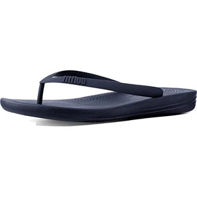 Imagen de FitFlop Iqushion Ergonomic Flip Flops, Zapatos de Playa y Piscina Hombre, Azul (Midnight Navy 399), 46 EU