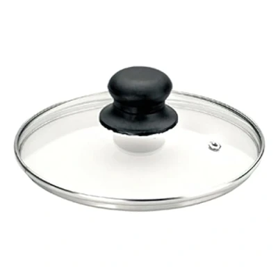 Imagen de Ibili Tapa Cristal 20 CMS, Stainless Steel, Transparente/Plateado/Negro, cm