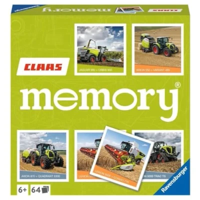Imagen de Ravensburger Tractor Claas Memory 20882 el clásico Aficionados a Las máquinas agrícolas, Juego de Referencia para 2 8 Jugadores Partir 6 años
