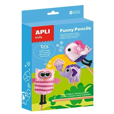 Imagen de Apli Paper Ref. 13813C.Kit Funny Pencils Fieltro 3u.
