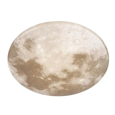 Imagen de Reality Leuchten RL LED Lámpara de techo Moonika R62764000, pantalla Acrílico Moon Motif, incl. 15 vatios