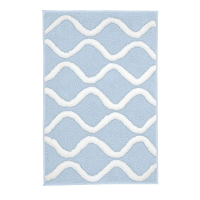 Imagen de Kleine Wolke Piana Alfombrilla de baño (70 x 120 cm), Color Azul