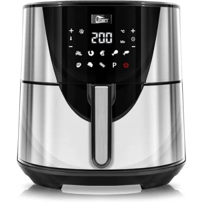 Imagen de Freidora de aire 7.5 L, Uten Air Fryer XXL, 8 Programas Preestablecidos, Precalentamiento, Función Memoria Apagado, 1700 W