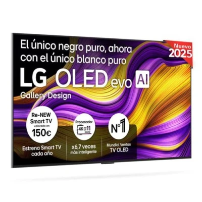 Imagen de TV OLED 55&quot; LG OLED55G56LS, 4K, Procesador Inteligente α11 AI Processor 4K Gen2, Smart TV, DVB T2 (H.265), Rocky Black