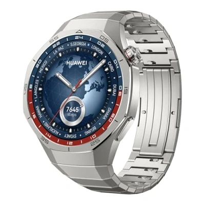 Imagen de HUAWEI Watch GT 5 Pro 46mm Smartwatch, Silueta con Diseño Sofisticado, Nueva Experiencia Running y Ciclismo, Seguimiento de Salud, 14 Días Duración, GPS, iOS Android, Titanio