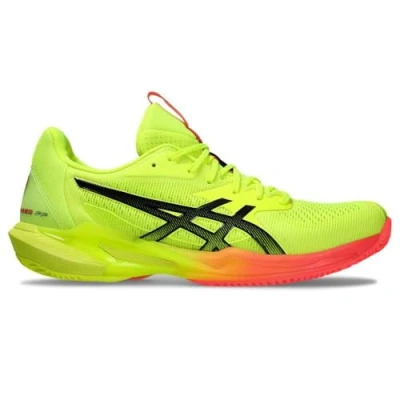 Imagen de Asics Solution Speed FF 3 CLAY Zapatillas de tenis para tierra batida, Mujer, Talla: 42.5, Safety yellow/black Zapatos