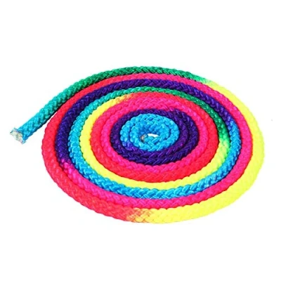Imagen de Samfox Cuerda Gimnasia Ritmica 3m 115g de Salto Saltar La Rítmica Artes Entrenar Color del Arco Iris
