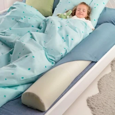 Imagen de BANBALOO Barrera de Seguridad Cama niño Anticaídas Infantil/Barandilla Espuma Antideslizante Viaje Transportable, para Camas Matrimonio, abatibles, 150 cm,180 cm, Nido, Tipi y Montessori