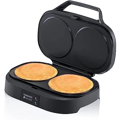 Imagen de Flama Máquina de Tortitas, Crepes o Pancakes 4901FL, 1300W, 2 cavidades, Superficie Antiadherente, Panel Control Digital