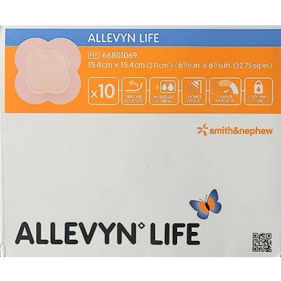 Imagen de Vida Allevyn Vestir Para Heridas 15,4cmx15,4cm 10 Piezas