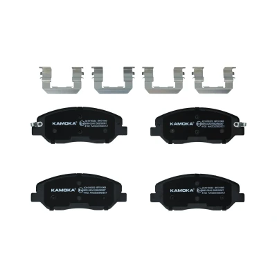 Imagen de KAMOKA JQ1018222 Juego de pastillas freno Eje delantero con avisador acústico desgaste accesorios HYUNDAI: SANTA FE 2, 3