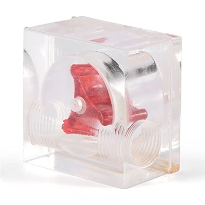 Imagen de Topiky Indicador de caudal con Sensor para refrigeración, medidor Flujo 3 Hojas refrigeración por Agua PC G1 / 4 roscas
