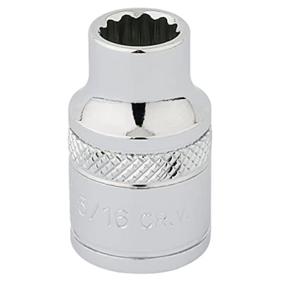 Imagen de Draper D AF 3/8 &quot;Square Drive Llave &amp; # 174; 12 Punto Socket (5/16&quot;), azul
