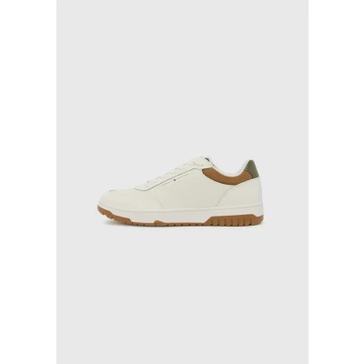 Imagen de Tommy Hilfiger TH Basket CORE LTH Zapatillas, Hombre, Talla: 40, Ecru/army green Zapatos