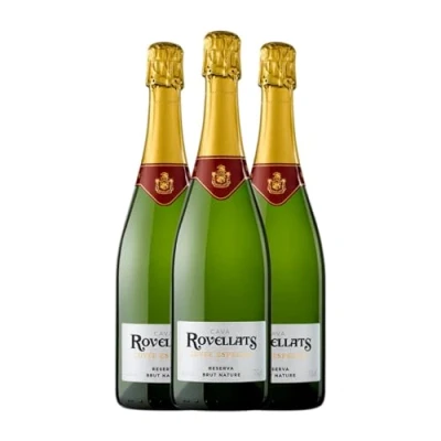 Imagen de Rovellats Cuvée Especial Brut Nature Cava Reserva 75 cl Espumoso blanco (Caja de 3 Botellas cl)