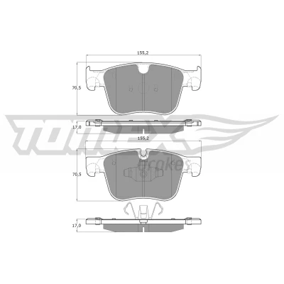 Imagen de Juego de pastillas TOMEX Brakes TX 17 291