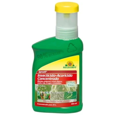 Imagen de Neudorff Insecticida Acaricida Concentrado RTU Spruzit®, JED y Agricultura Ecológica, Especial Huevos, Larvas Adultos de Pulgones, Mosca Blanca, Araña Roja, Cochinillas (250 ml)