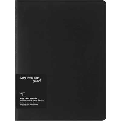 Imagen de Moleskine Smart Cahier Journals, Juego de 2 Cuadernos Digitales con Páginas Rayas, Compatible Pen+, Cubierta Cartón, Tamaño Extra Grande 19 x 25 cm, Color Negro, 120
