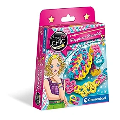 Imagen de Clementoni 18533 Happiness Bracelets Abalorios y Set para Hacer Pulseras Infantiles a Partir de 7 años