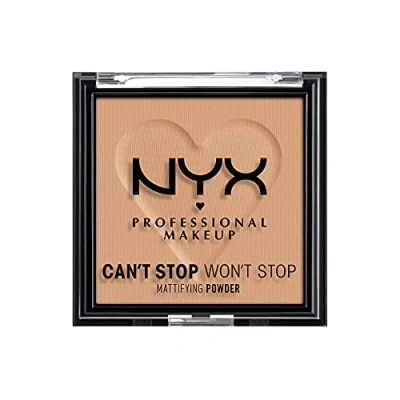 Imagen de NYX Professional Makeup Can&#039;t Stop Won&#039;t Polvos Matificantes, Acabado Mate, Tono Tan